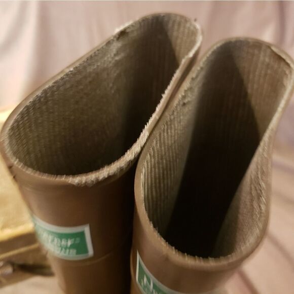 Vintage Brown Gumboots Rain Wellies - Picture 9 of 12